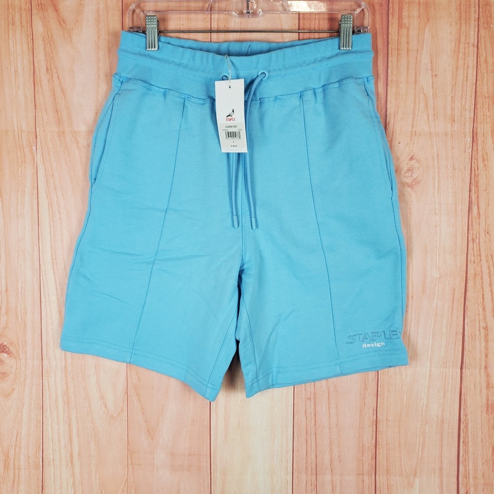 Staple Pigeon Shorts Mens Small Cotton Spotify Logo Drawstring Sweatshort